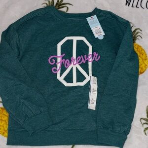 Teal Forever Graphic Sweater 10/12